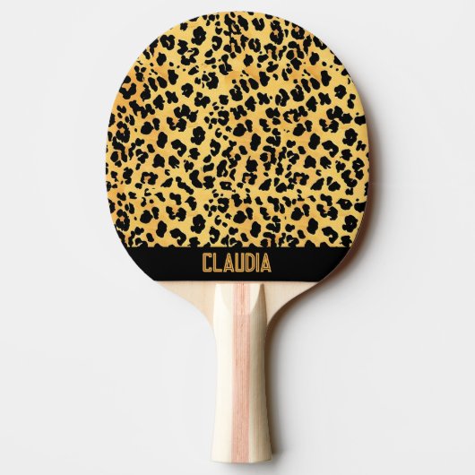 Raquette De Ping Pong Motif léopard (Dos)
