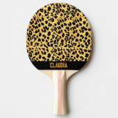 Raquette De Ping Pong Motif léopard (Devant)
