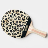 Raquette De Ping Pong Motif léopard (Côté)