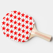 Raquette De Ping Pong Motif Little Red Stars (Côté)