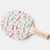 Raquette De Ping Pong Motif mignon d'abrégé sur été (Côté)