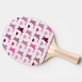 Raquette De Ping Pong Motif mignon de filles de chaton (Côté)