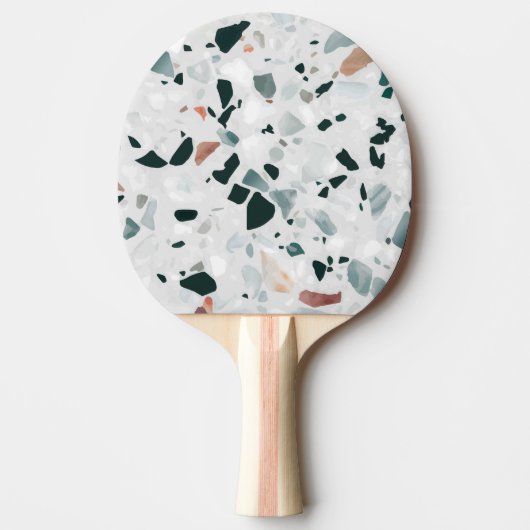 Raquette De Ping Pong Motif moderne Abstrait Terrazzo (Devant)