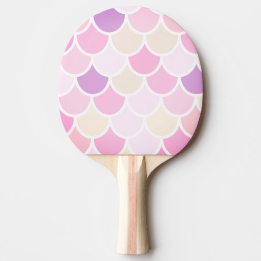 Raquette De Ping Pong Motif moderne couleur sirène rose (Devant)
