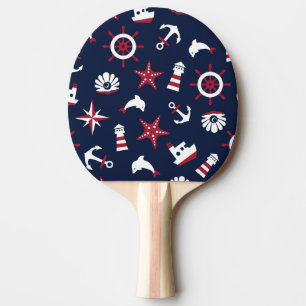 Raquette De Ping Pong Motif nautique de mer