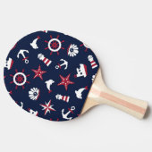 Raquette De Ping Pong Motif nautique de mer (Côté)