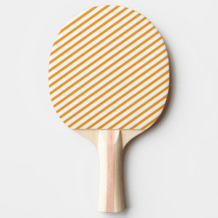 Raquette De Ping Pong Motif orange de bande diagonale