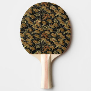 Raquette De Ping Pong Motif oriental de dragon de mer