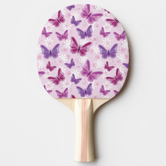 Raquette De Ping Pong motif papillon (Devant)