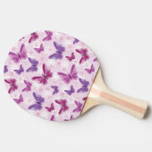 Raquette De Ping Pong motif papillon (Côté)