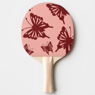 Raquette De Ping Pong motif papillon 3