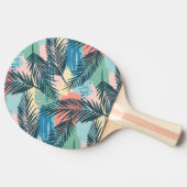 Raquette De Ping Pong Motif Pastel Tropical Leaf (Côté)