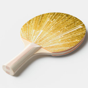 Raquette De Ping Pong Motif PUR d'OR/douche d'or