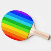 Raquette De Ping Pong Motif Rainbow Stripe #2 (Côté)