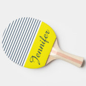 Raquette De Ping Pong Motif rayé moderne (Côté)