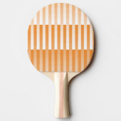 Raquette De Ping Pong Motif rayé orange et blanc (Dos)