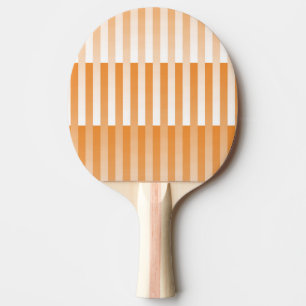 Raquette De Ping Pong Motif rayé orange et blanc