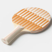 Raquette De Ping Pong Motif rayé orange et blanc (Devant Angle)