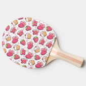Raquette De Ping Pong motif romantique de nourriture (Côté)