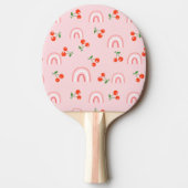 Raquette De Ping Pong Motif rose arc-en-ciel cerise (Devant)