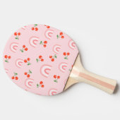 Raquette De Ping Pong Motif rose arc-en-ciel cerise (Côté)