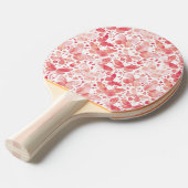 Raquette De Ping Pong Motif rose papillon aquarelle (Devant Angle)