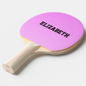 Raquette De Ping Pong Motif rose points blancs (Devant Angle)