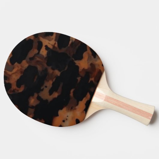 Raquette De Ping Pong Motif sans fil Tortoiseshell, Chic TortoiseShell (Côté)