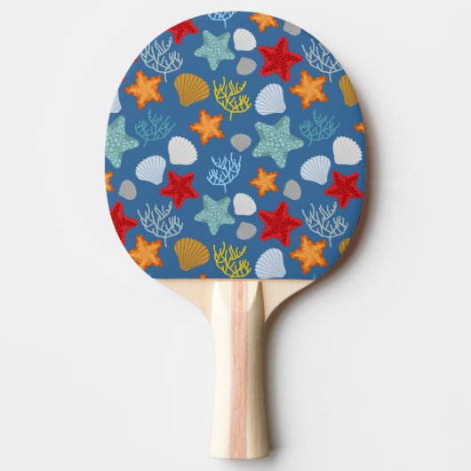 Raquette De Ping Pong Motif sous-marin de la vie (Devant)