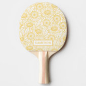 Raquette De Ping Pong Motif Sunny Sunflower (Devant)