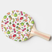 Raquette De Ping Pong motif tiré par la main de fruits (Côté)