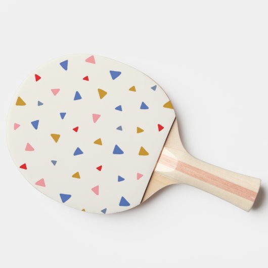Raquette De Ping Pong Motif triangle à main (Côté)