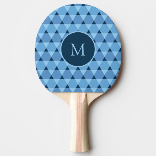 Raquette De Ping Pong Motif triangles (Devant)