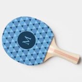 Raquette De Ping Pong Motif triangles (Côté)