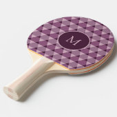 Raquette De Ping Pong Motif Triangles (Devant Angle)