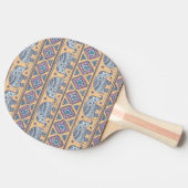 Raquette De Ping Pong Motif tribal Blue Ethnic Elephant (Côté)