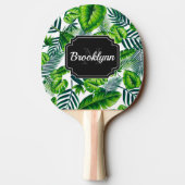 Raquette De Ping Pong Motif tropical (Dos)