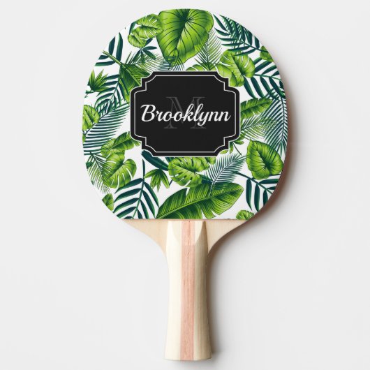 Raquette De Ping Pong Motif tropical (Devant)