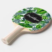 Raquette De Ping Pong Motif tropical (Devant Angle)