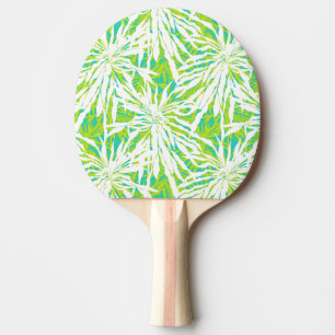 Raquette De Ping Pong Motif tropical de palmettes