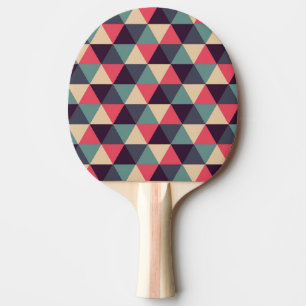 Raquette De Ping Pong Motif turquoise et rose de triangle