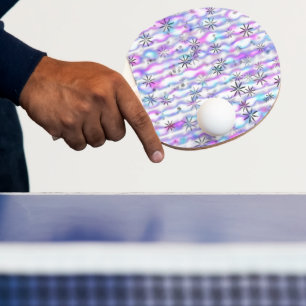 Raquette De Ping Pong Motif Vagues Étoilées Envoûtantes