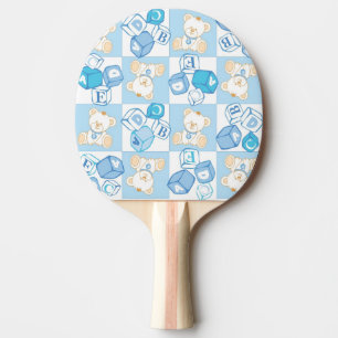 Raquette De Ping Pong Motif vérifié d'ours de nounours