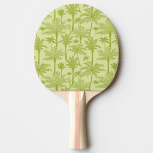 Raquette De Ping Pong Motif vert de palmiers