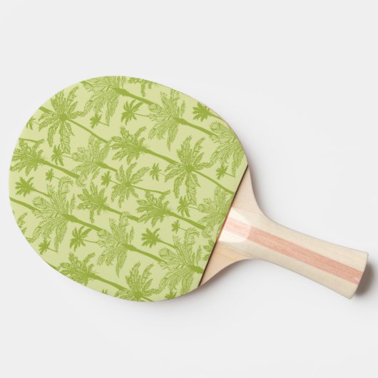 Raquette De Ping Pong Motif vert de palmiers (Côté)