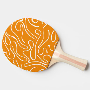 Raquette De Ping Pong Motif Vibre Abstraite