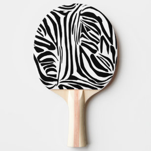 Raquette De Ping Pong Motif zèbre