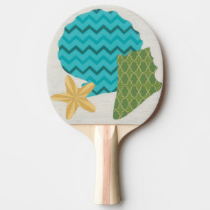 Raquette De Ping Pong Motifs de Shell II