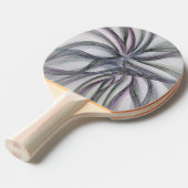 Raquette De Ping Pong Motions Filigree Moderne Abstrait pivotant Fractal (Devant Angle)