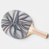 Raquette De Ping Pong Motions Filigree Moderne Abstrait pivotant Fractal (Côté)
